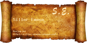 Siller Emese névjegykártya