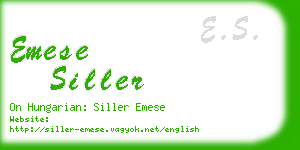 emese siller business card